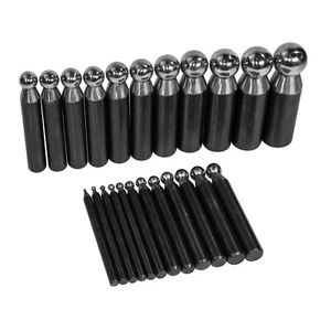 Steel Doming Dapping Punch Set of 24 Jewelry Making Metal Forming Tool - Picture 1 of 1