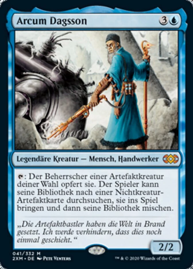 MTG Arcum Dagsson (German, NM Nonfoil) [Double Masters] - Image 1 of 1