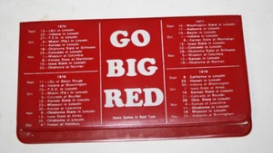 Vtg 1975 Nebraska Cornhuskers Go Big Red Football Blank Pad No Place Like NE - Picture 1 of 3
