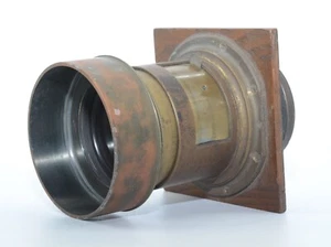 [CASI COMO NUEVO] PATENTE Dallmeyer London 1B 1.B retrato de latón suave de Japón #E12 - Imagen 1 de 17