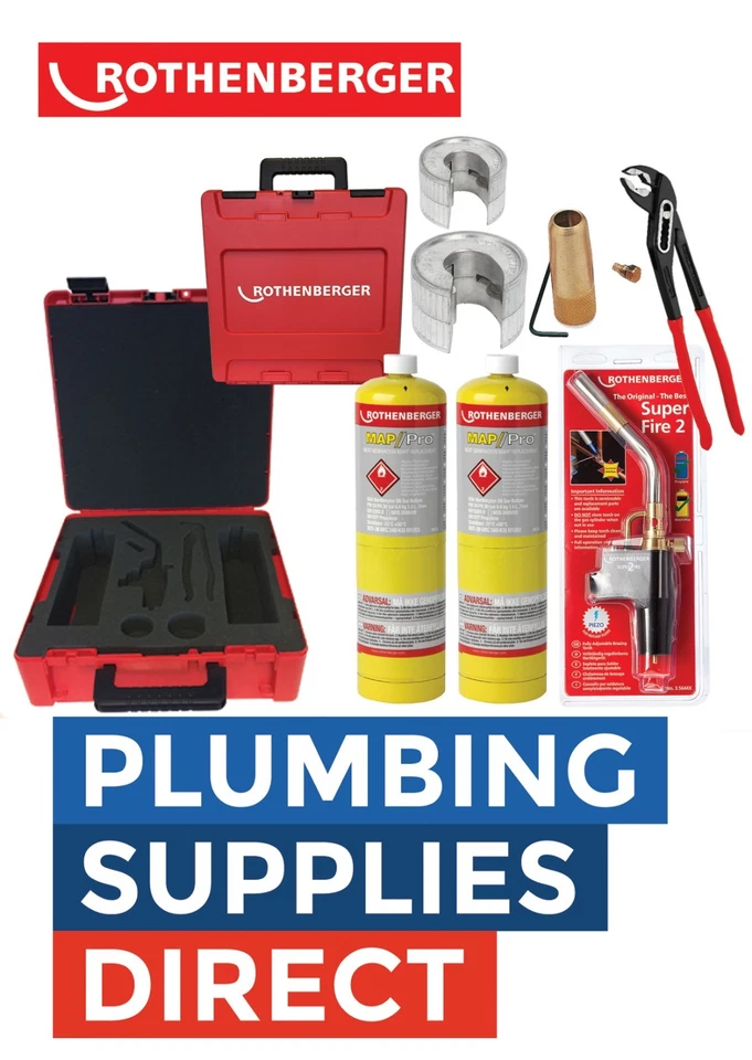 Rothenberger Hot Box Superfire Mapp 15 22mm Slice 10" Grip Tip Box