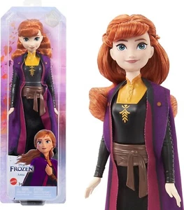 Mattel Disney Frozen Toys, muñeca de moda Anna y accesorio con aspecto exclusivo - Imagen 1 de 2
