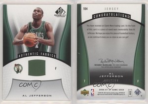 2006-07 SP Game Used Edition Authentic Fabrics Al Jefferson #104