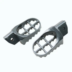 Grey Off-road Dirt Bike Steel Foot Pegs For Suzuki RM80 1993-2001 - Picture 1 of 4