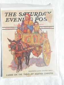 Vintage Saturday Evening Post Cover Only May 2 1936 Agatha Christie Card P10 - Bild 1 von 2
