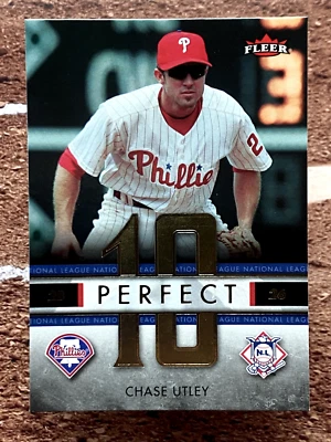2007 Fleer Perfect 10 Chase Utley #PN-CU - Image 1 of 2
