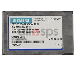 SINUMERIK 840D CNC SOFTWARE 31-5 - 6FC5250-6AX30-4AH0 (USED) - Picture 1 of 1