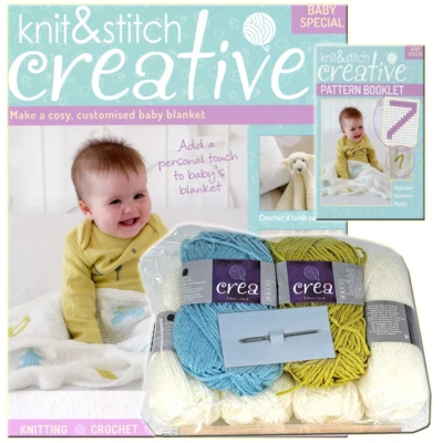 Knit and Stitch Baby Special Customised Baby Blanket SP005 Creative Magazine Kit - Image 1 of 4