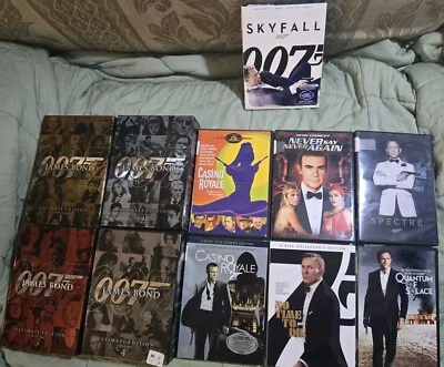 007 James Bond Entire Movie Series DVD/Blu-Ray Lot USED Very Good Condition - Image 1 of 4