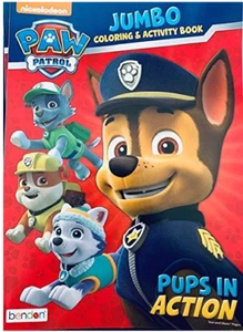 Paw Patrol Jumbo Coloring Book - Pups In Action 96 Coloring Pages - Imagen 1 de 2