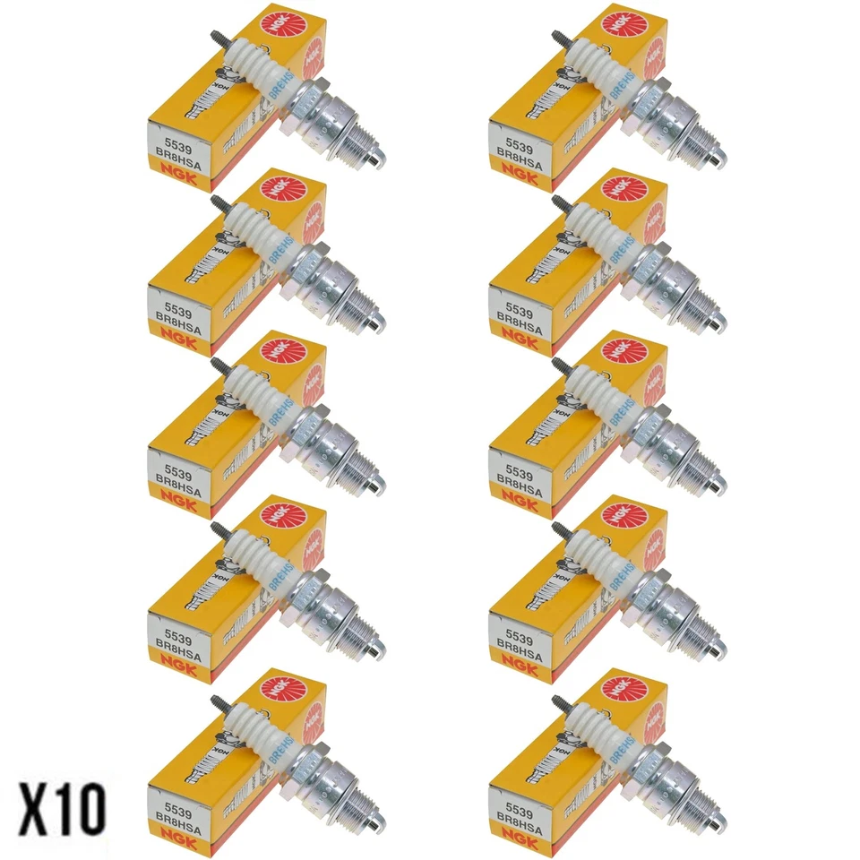 Paquete de 10 bujías NGK BR8HSA para Hyosung SF 50 B Racing 2006-2010 Foto 1 de 1