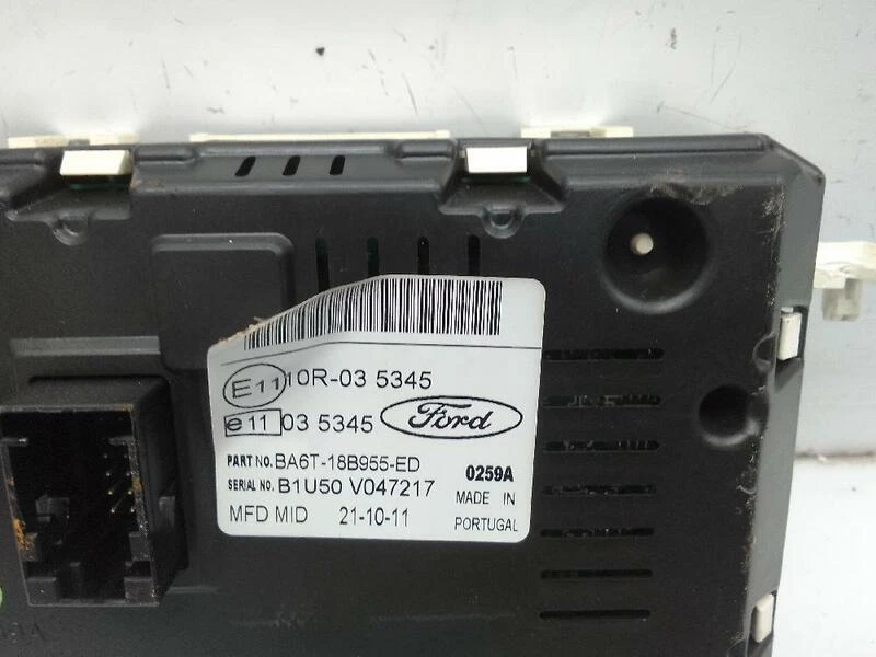 Ba6t18b955ed multifunction screen for FORD FIESTA (CB1)(2008- ) 1.4 1127559 - image 1 of 4