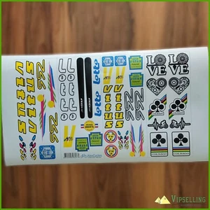 Rare VITUS Lotto 992 Team Bicycle Yellow Decals Stickers for Re-sprays Kit +Gift - Picture 1 of 3