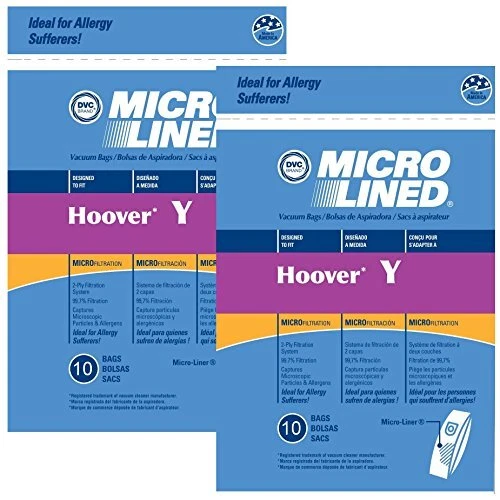 Hoover Windtunnel Y Vacuum Bags Microlined (20 Bags) - Image 1 of 1