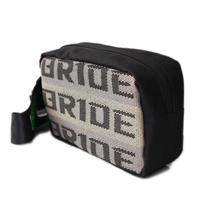 JDM Bride Seat Harness Belt Fanny Pack Fabric Canvas Waist Bag Cross Body Chest - Picture 1 of 10