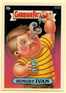 1987 Topps Garbage Pail Kids HUNGRY IVAN Series 11 sticker #423a VG - Picture 1 of 2