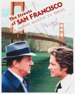 MICHAEL DOUGLAS signed STREETS OF SAN FRANCISCO 8x10 w/ coa GOLDEN GATE BRIDGE - Picture 1 of 1