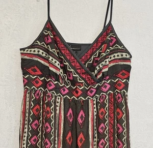 Lane Bryant Sundress Spaghetti Strap Maxi Wrap Bust Side Zip Sz 20 Boho Festival - Picture 1 of 9