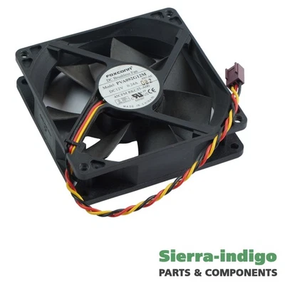 Dell RKC55 0RKC55 Foxconn PVA092G12M-F07-AE 92mm x 25mm 3-Pin 3-Wire Fan - Image 1 of 4