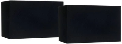 Juego de 2 pantallas de lámpara rectangulares negras Springcrest 8/16x8/16x10 (araña) Foto 1 de 4