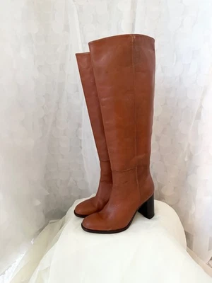 Free People TALL OTK GEORGIE Botas Tacón Sobre la Rodilla Marrón Caramelo 39 EE. UU. 8 Foto 1 de 4