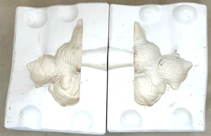 Alberta's 2.25"H Pequeño Cabello Largo Gatito con Hilo Deslizante Fundición Molde Cerámica 179 - Imagen 1 de 11