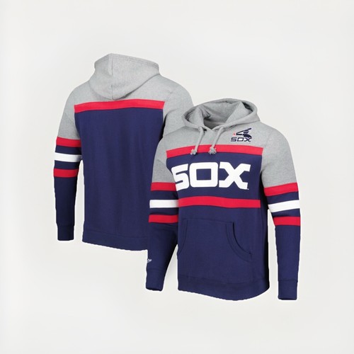 Felpa con cappuccio Mitchell & Ness da uomo Chicago White Sox MLB Head Coach