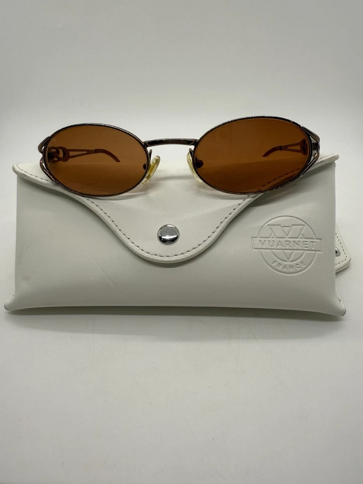 CHRISTIAN DIOR ROMANTIQUE OVAL 52-20 33X SUNGLASSES AUSTRIA Y2K VTG,VUARNET CASE - Image 1 of 4