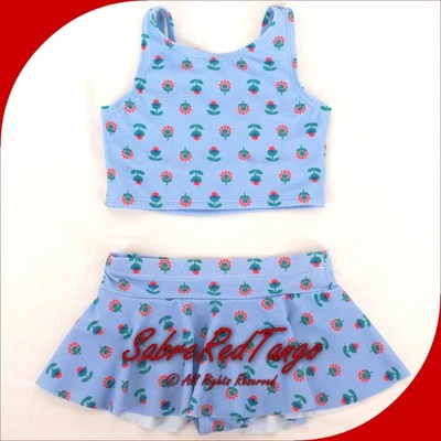 NUEVO CON ETIQUETAS HANNA DIFFERENTSON BLOQUEADOR SOLAR 2 PIEZAS ARCO ESPALDA FALDA TRAJE DE BAÑO MINI MARGARITA 120 6 7 Foto 1 de 4