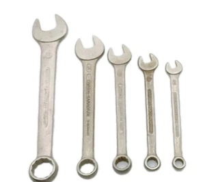 Juego de 5 llaves combinadas métricas vintage cromo-vanadio Alemania - Imagen 1 de 4