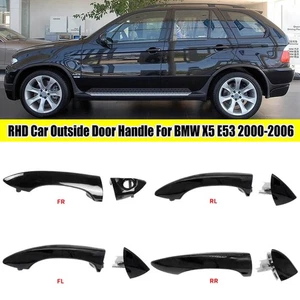 NEW Car Front Rear Left/right Outside Door Handle For BMW X5 E53 2000-2006 Black - Picture 1 of 20