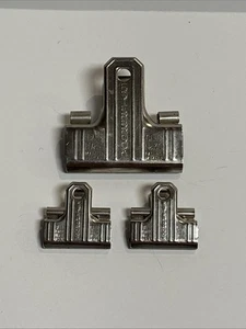Clip metallo vintage Esterbrook cuscinetto a sfera Boston n.30 e n.10 lotto di 3 - Foto 1 di 5