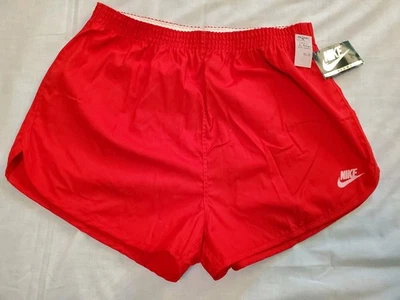 Vintage 70s 80s Red Nike Run Beach Gym Shorts Mens XL Style 1328-65 NOS New NWT - Image 1 of 4