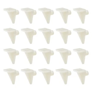 50pcs Plastic Shelf Support Pegs Cabinet Shelf Clip Shelf Bracket Holder Peg 5mm - Picture 1 of 5