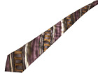 Cravate homme J. Garcia avec col roulé vert soie géométrique violette 60"