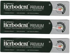 Dr. Jaikaran Herbodent Premium dentifricio alle erbe - 100 g/3,52 once (confezione da 3) - Foto 1 di 6