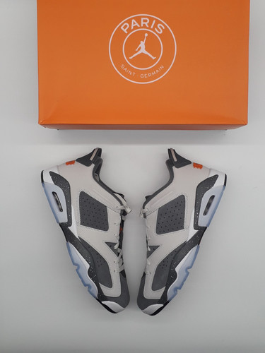 Taglia 11 Paris Saint Germain x Air Jordan 6 retrò grigio ferro basso