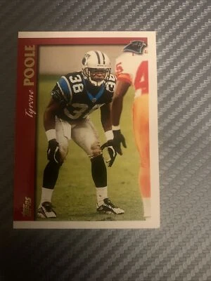 1997 Topps Football #381 Tyrone Poole - Image 1 of 2