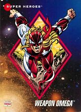 ✺New✺ 1992 MARVEL UNIVERSE Card WEAPON OMEGA Super Heroes