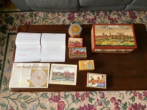 Vintage E. Otto Schmidt Large Cookie Biscuit Tin Box W. Germany Nurnberg 12.5" - Picture 1 of 20