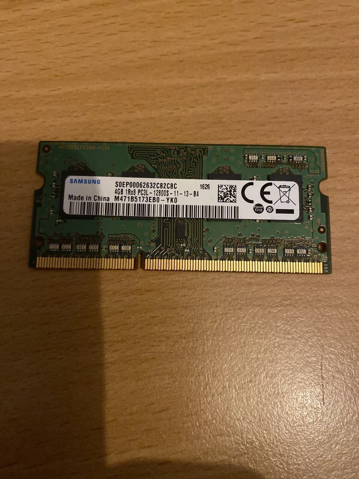 SAMSUNG 4GB 1Rx8 PC3L-12800S-11-13-B4 (M471B5173EB0-YK0) - Photo 1/1