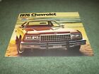 Vintage 1976 Chevrolet Caprice Classic & Impala Sales Brochure Book (12 Pages)
