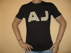 NEW TAGGED GENUINE BLACK ARMANI SHORT SLEEVE SLIM FITTED T-SHIRT XX/LARGE 38/40 - Picture 1 of 3