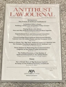 Antitrust Law Journal - Vol #85-2 (2023) American Bar Association NEW - Picture 1 of 2