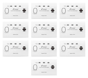 x10 Allarme CO monossido di carbonio Kidde K7CO 10 anni 2xAA batterie incluse 2030-DC - Foto 1 di 5