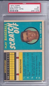 1970 Topps Scratch Offs Lou Piniella EX PSA 5 MC - Picture 1 of 1