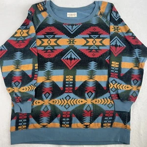 Denim & Supply Ralph Lauren sweatshirt Sz Oversized M Aztec Southwest Navajo Art - Picture 1 of 7