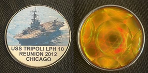 USS Trípoli (LPH-10) Reunión 2012 Chicago Challenge Coin Token - Imagen 1 de 6