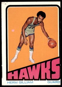 1972-73 TOPPS HERM GILLIAM ATLANTA HAWKS #113