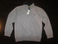 TOMMY HILFIGER Grey Heather 1/4 zip Sweatshirt Long Sleeve Boys size S 8/10 NEW